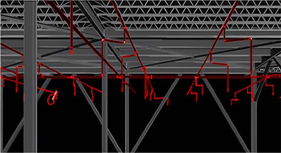 Warehouse Scan to BIM model output